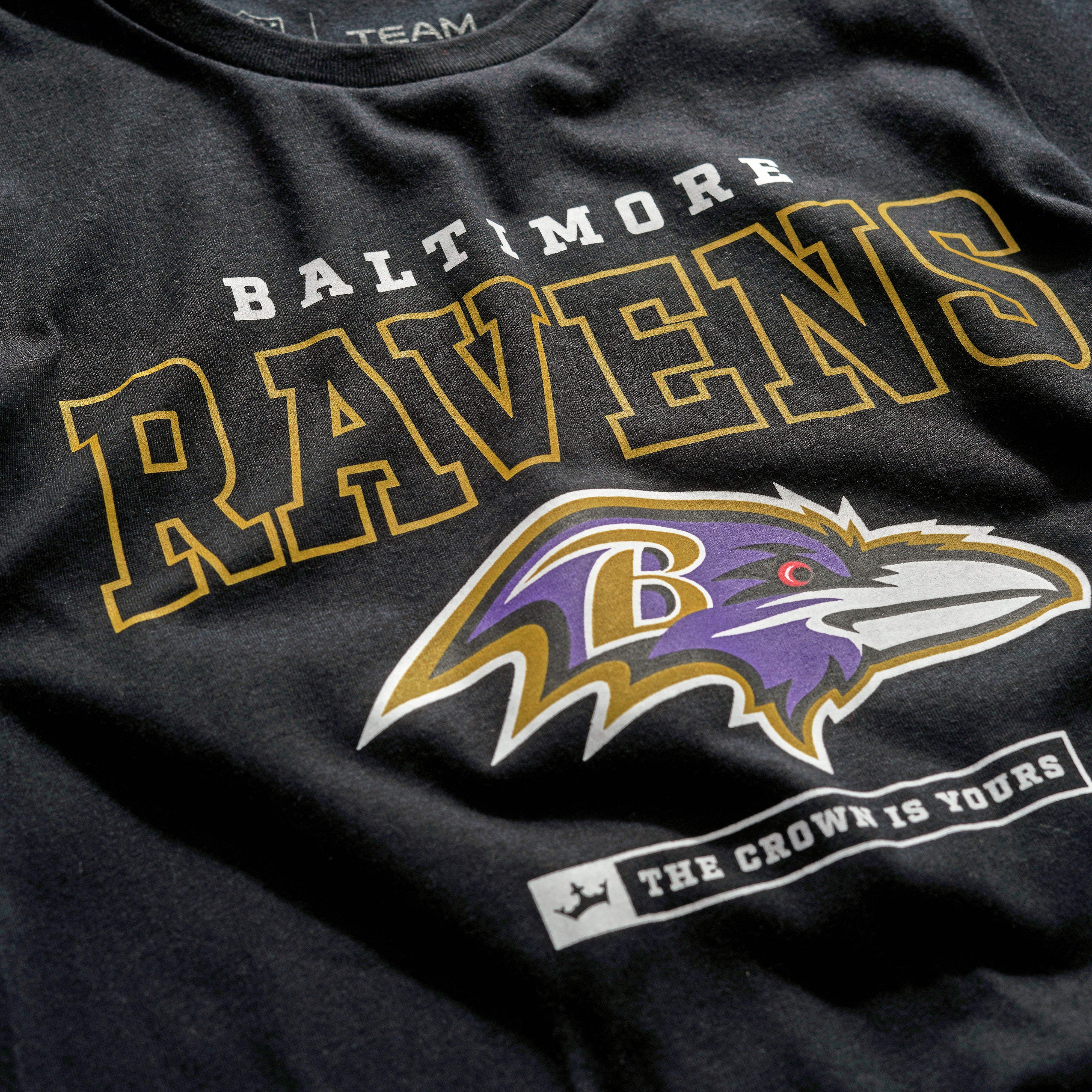 Baltimore Ravens Crown Women's Short Sleeve T-Shirt - Image 3
