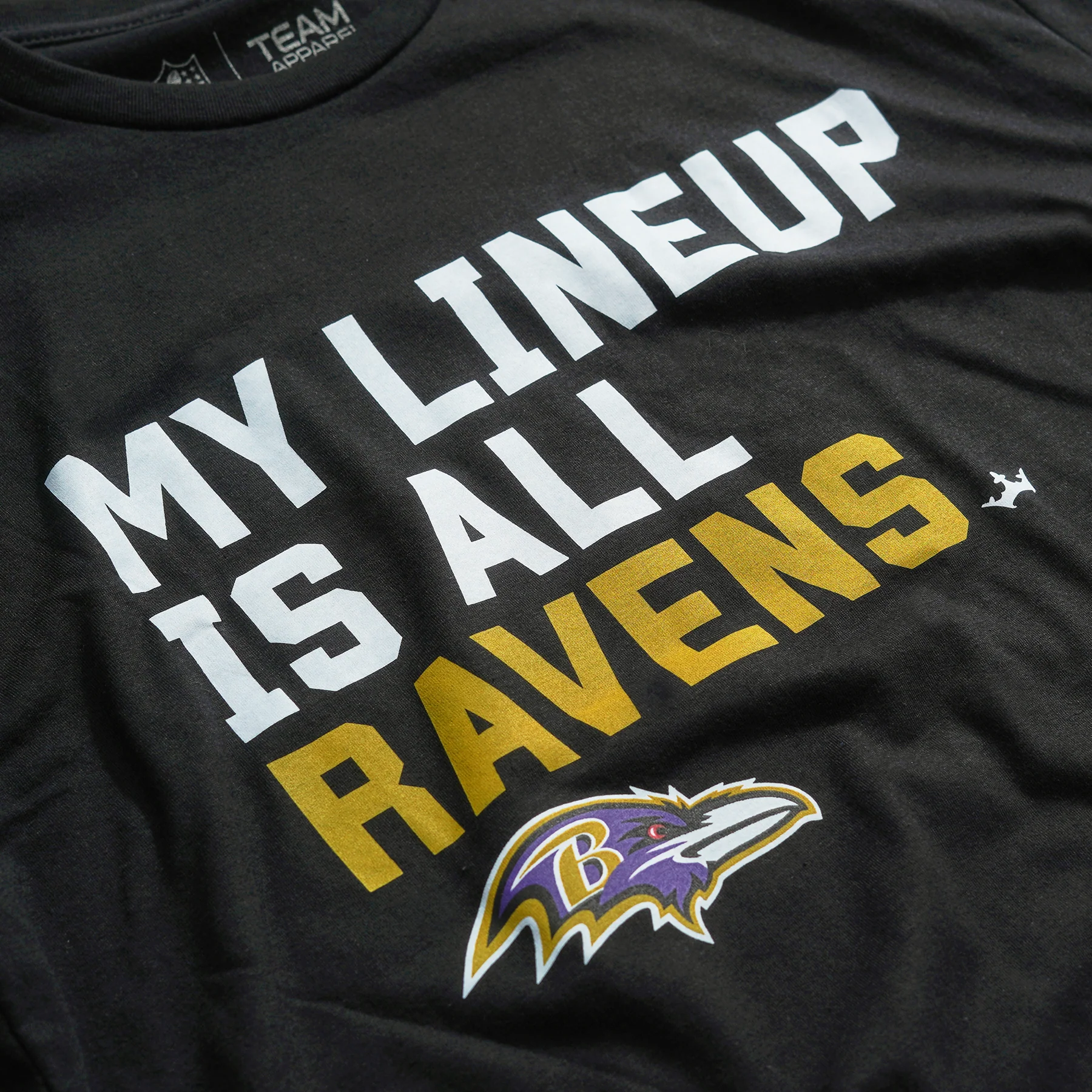 Baltimore Ravens My Lineup Men's Short Sleeve T-Shirt - Image 3
