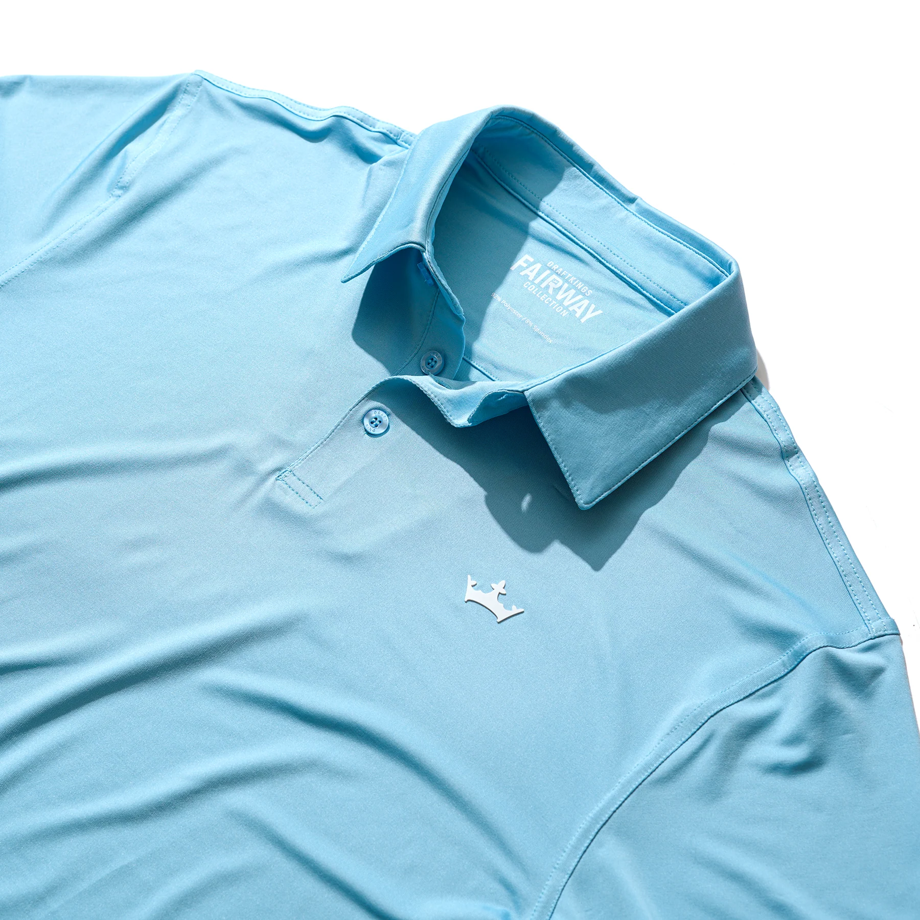 DraftKings Men's Coastal Blue Golf Polo - Image 3