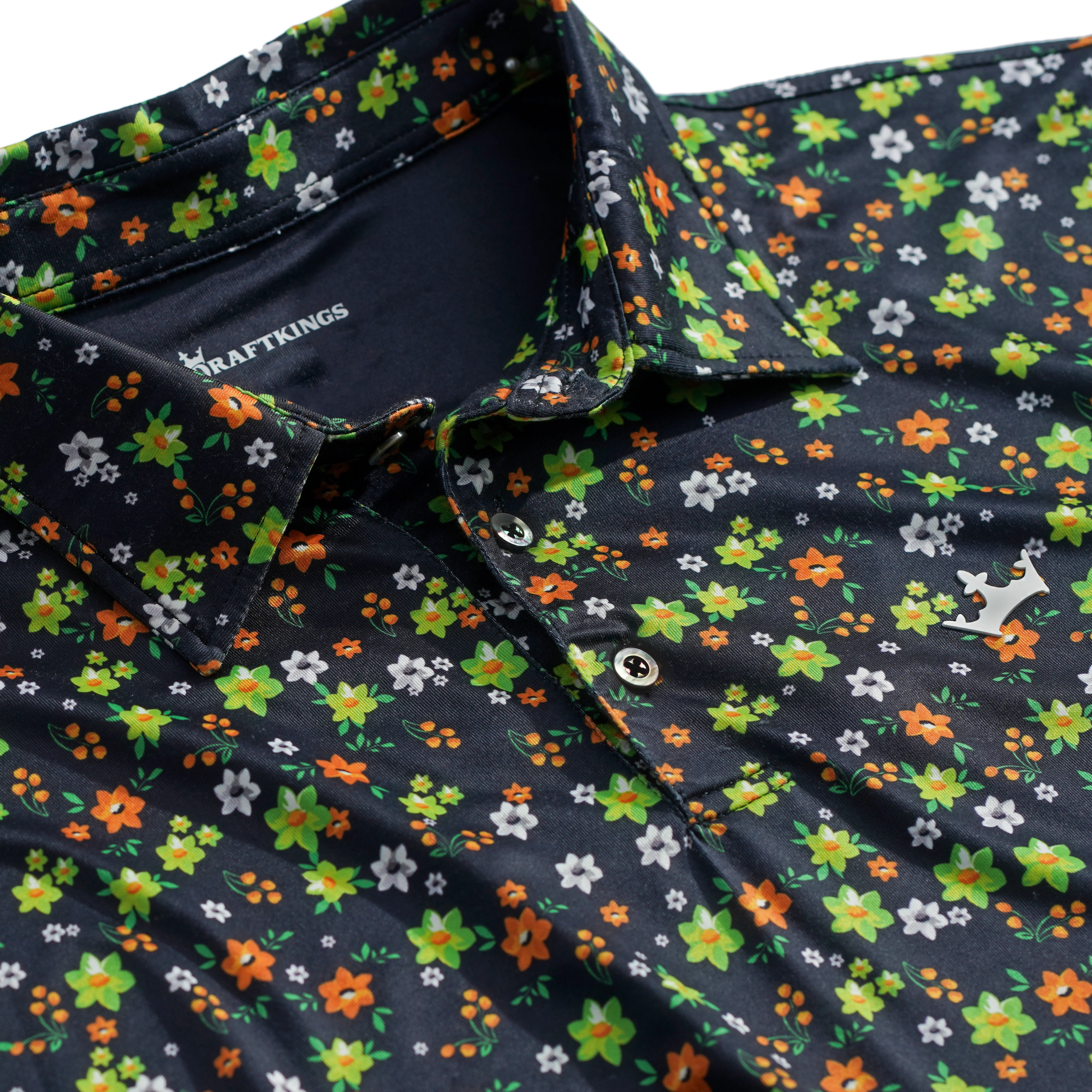 DraftKings Men's Floral Golf Polo - Image 3