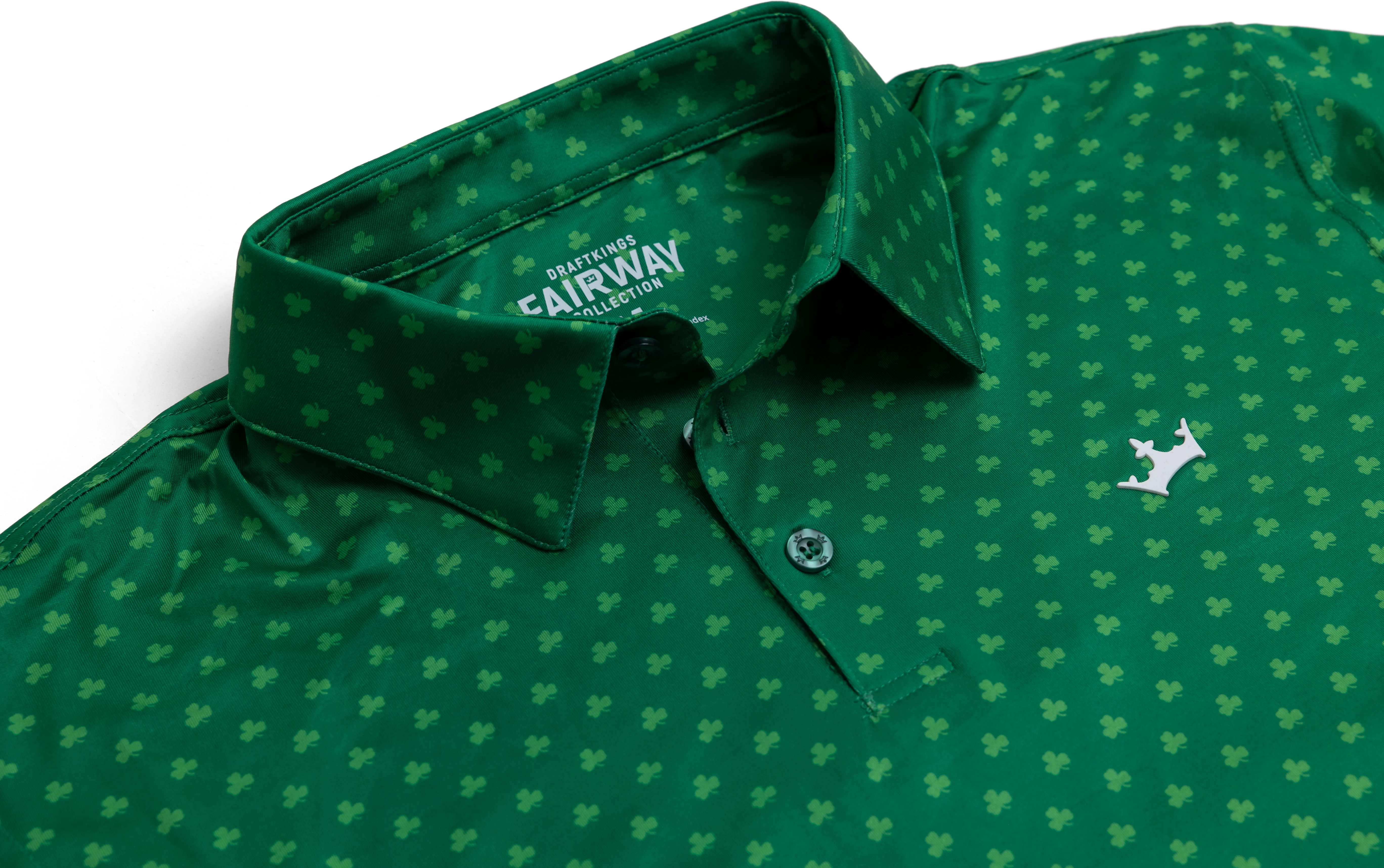 DraftKings Men's Shamrock Golf Polo - Image 3